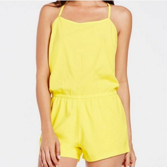 🏷Fabletics Neema Yellow Romper - S - Picture 2 of 11